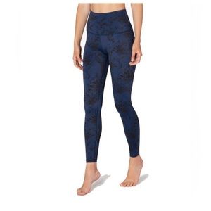 Blue floral leggings beyond yoga